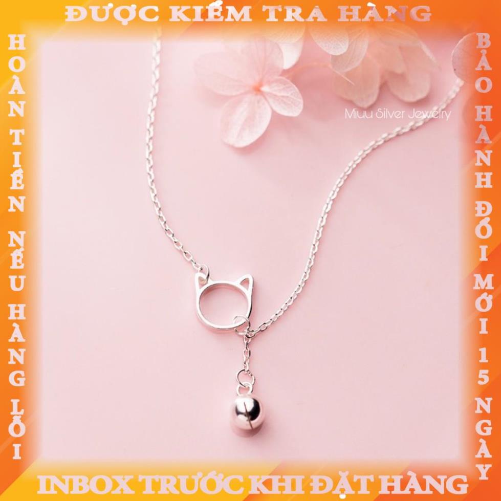 Lắc chân bạc chuông nhỏ Mèo thần tài Miuu Silver lylongy
