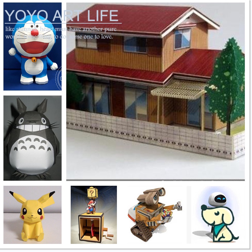 Yoyo Mô Hình Giấy Ba Chiều Hình Doraemon Wali Super Mary Pikachu Ba Chiều Có Thể Gập Làm Ba Chiều DIY Sáng Tạo Đồ Trang Trí Ba Chiều Sáng Tạo