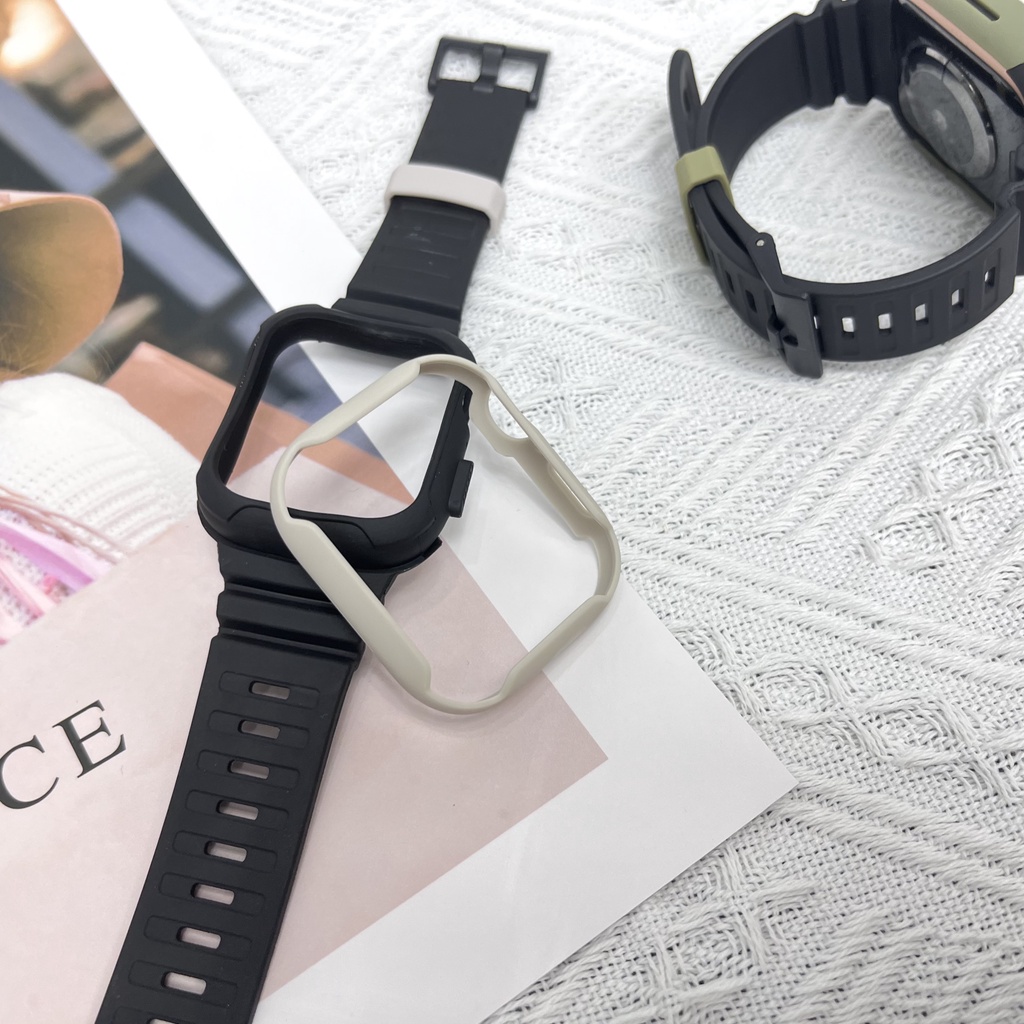 Ốp Dây Đeo Thay Thế Cho Đồng Hồ Thông Minh Apple Watch 41mm 45mm 40mm 44mm iWatch Series 8 7 6 SE 4 3 2 1