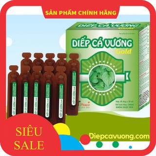 Diếp Cá Vương Gold Dạng Ống Mát Gan Thanh Nhiệt, Táo Bón Cho Bé Hộp 20 Ống