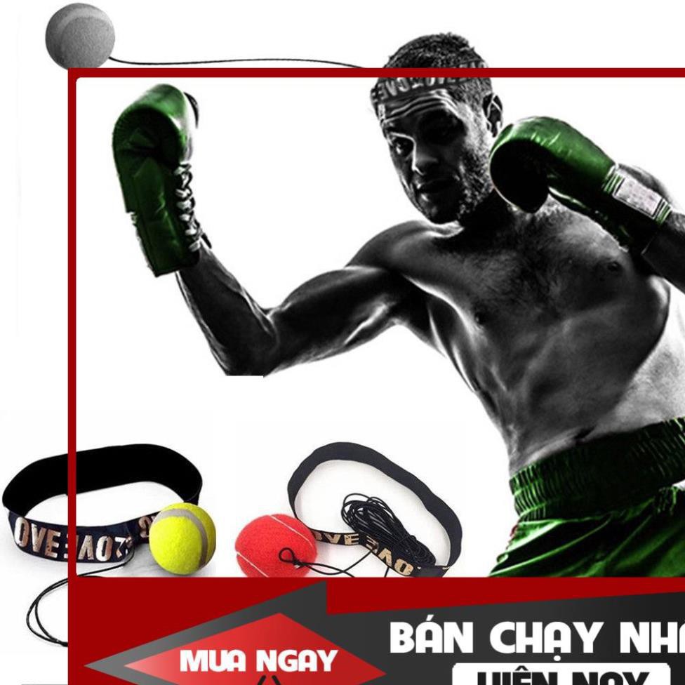 Dụng Cụ Võ Thuật Chính Hãng Bóng tập phản xạ boxing nhập khẩu cao cấp đội đầu  có hộp 03 màu lựa chọn Khuyến Mãi