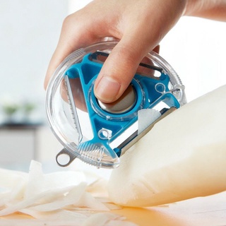 Bàn bào gọt rau củ vỏ rau củ quả 3 trong 1 xoay để đổi lưỡi dao-giao màu ngẫu nhiển