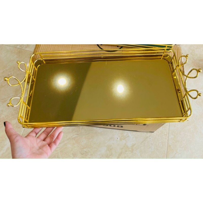 KHAY PHA LÊ VƯƠNH MIỆNG CHỮ NHẬT TRÁNG GƯƠNG