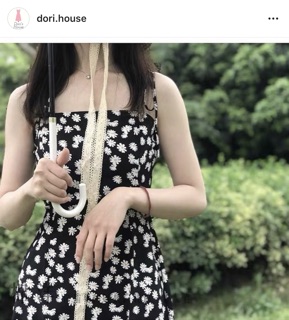 Váy hoa cúc 2 dây Hàn Quốc Yoon Seri