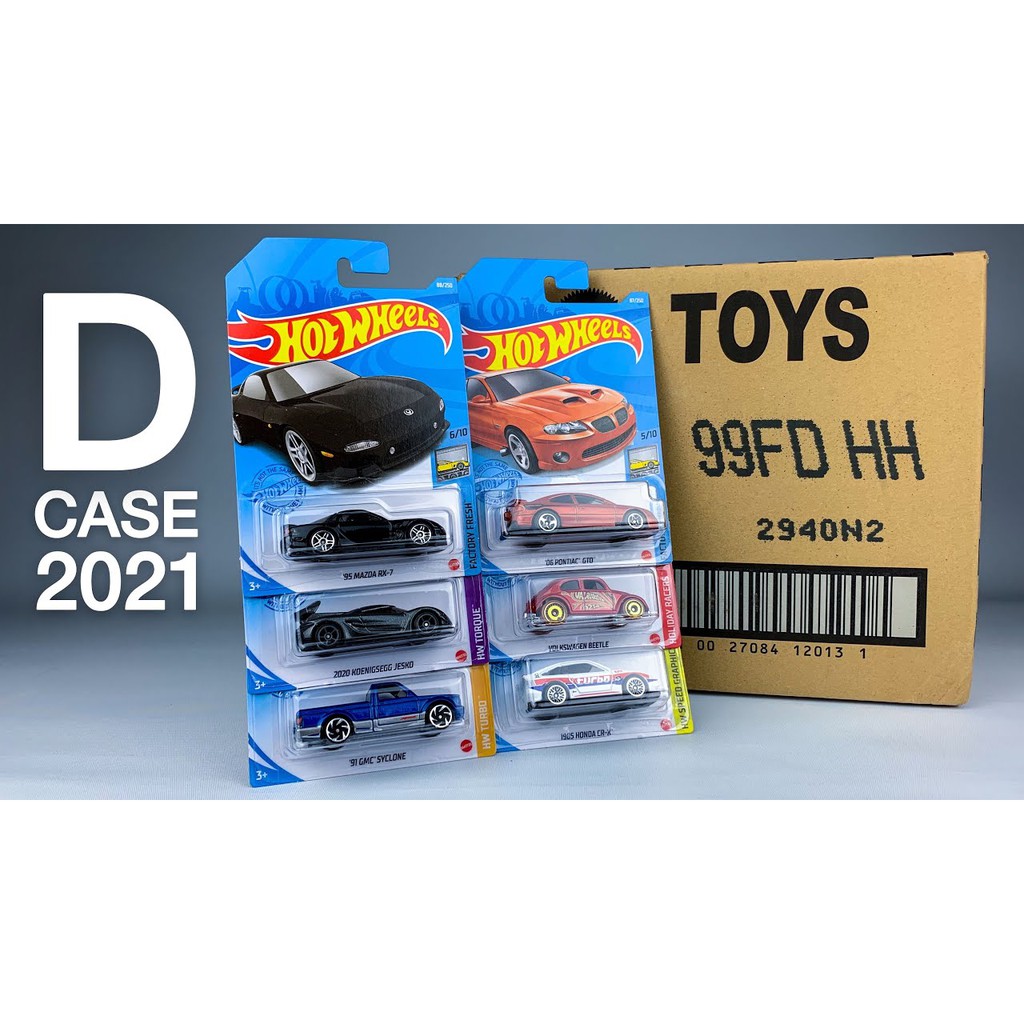 Xe mô hình Hot Wheels 2021 D Case ( thùng D part 1 )