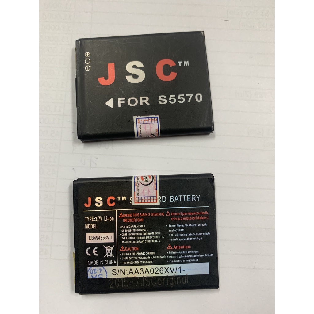 Pin JSC Samsung Mini S5570
