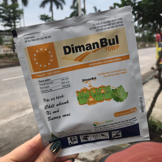 Thuốc trừ nấm bệnh Diman Bul 70WP trừ bệnh hoa hồng hoa phong lan