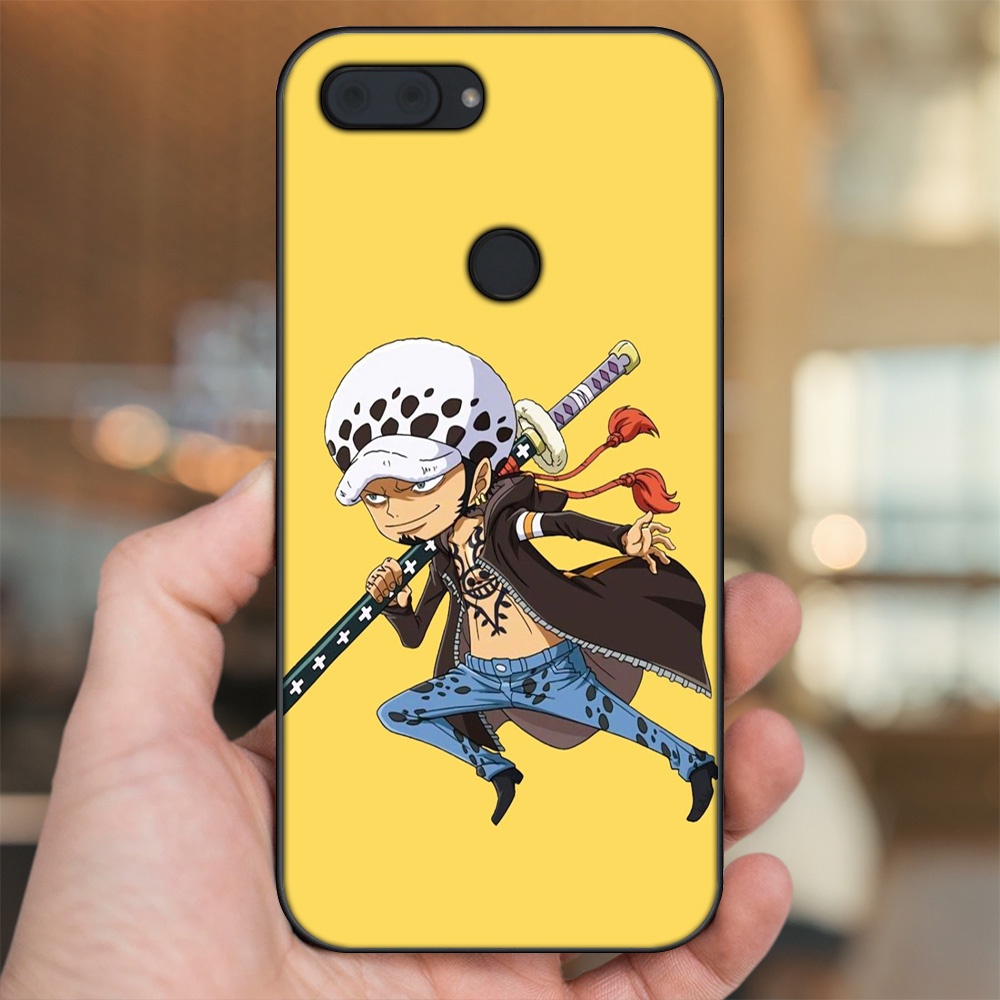 Ốp lưng Xiaomi Mi 8 Lite viền đen in hình Law One Piece