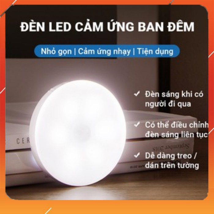 Đèn LED cảm ứng trong đêm có người đi qua tự động sáng,sử dụng pin sạc cao cấp để khu vực tố chế độ auto tự sáng