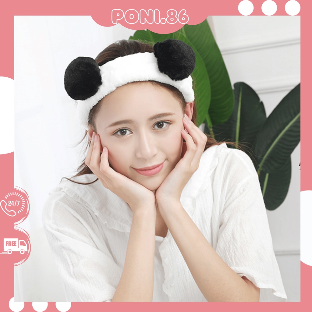 Băng Đô cài tóc tai gấu bằng bông mịn, Băng đô hình cá phong cách Hàn Quốc cho nữ