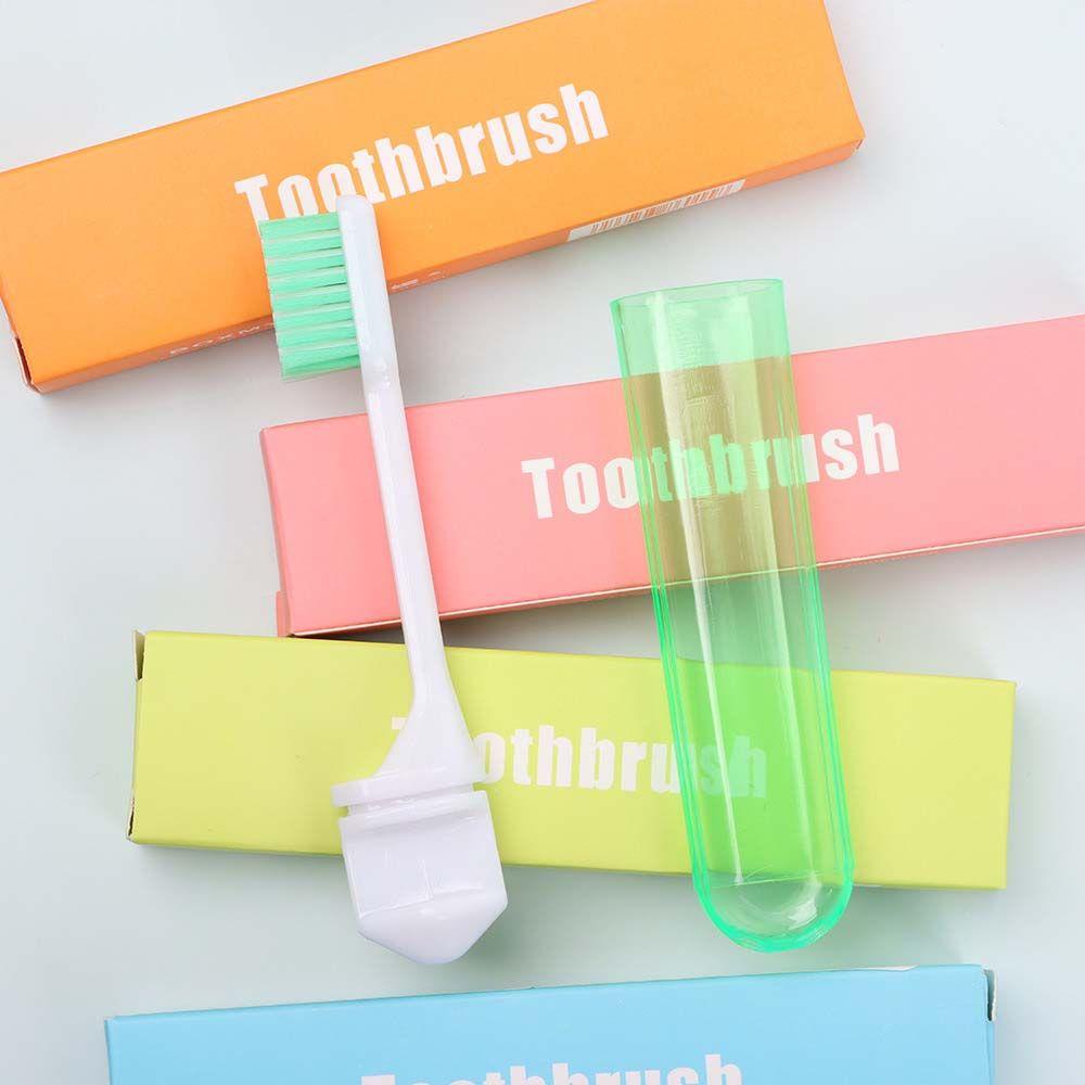 Bàn Chải Đánh Răng Bằng Nhựa Lông Mềm Có Thể Gấp Gọn Tiện Dụng Mang Theo Du Lịch