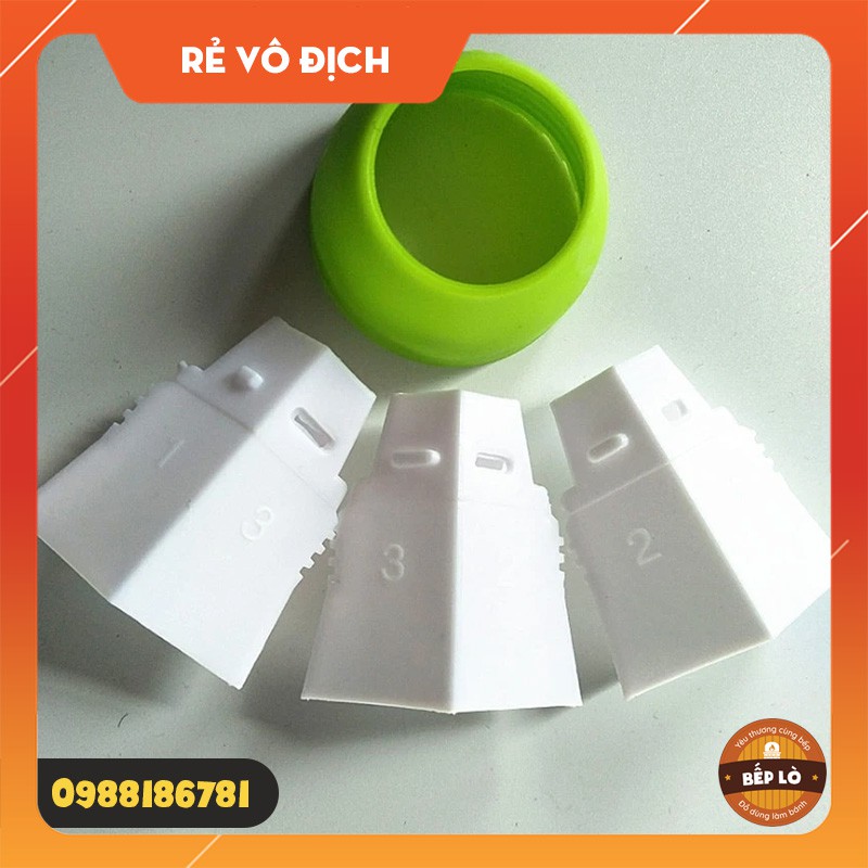 Chốt giữ đui/khớp nối đui 3 màu kem, bắt bông bánh kem trang trí bánh sinh nhật