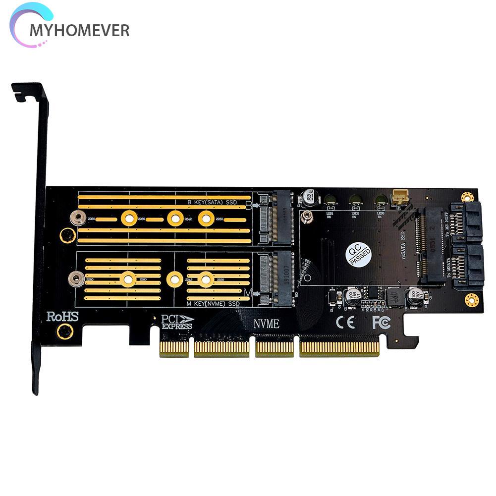 Bộ Chuyển Đổi 3 Trong 1 Msata Pcie M.2 Ngff Nvme Sata Ssd Sang Pci Express 4x Sata3 Apapter | BigBuy360 - bigbuy360.vn
