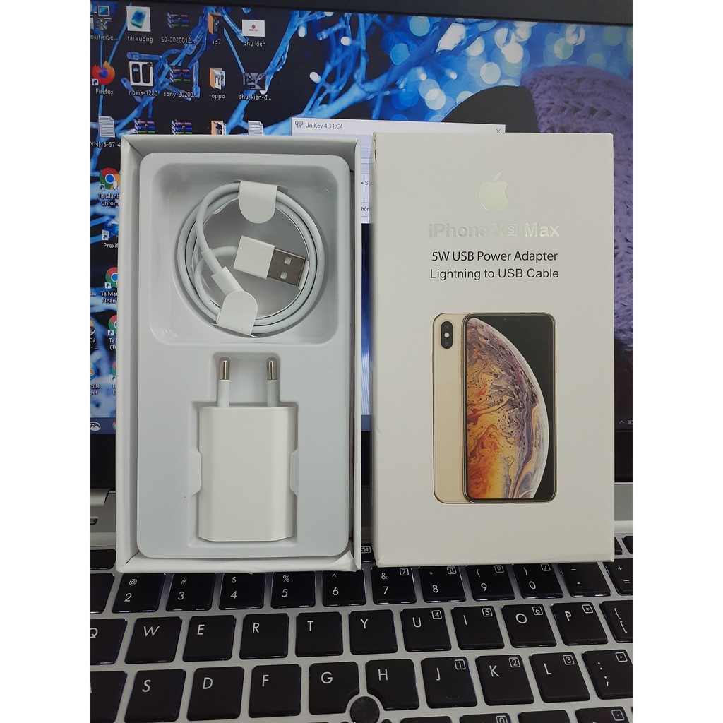 Bộ Sạc IPhone XS Max Nguyên Hộp Ảnh Thật