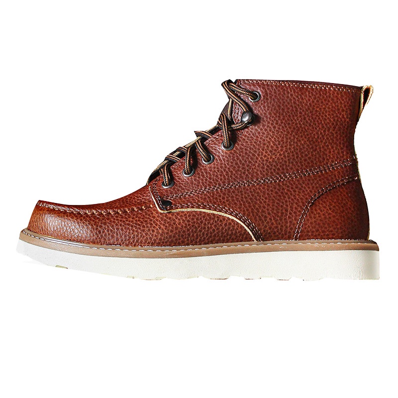 Giày bốt da bò cổ cao phong cách vintage Anh Quốc cho nam | BigBuy360 - bigbuy360.vn