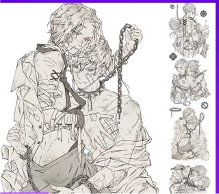 (Chiết) Washi tape đam mĩ bản to 5,1cm*25cm