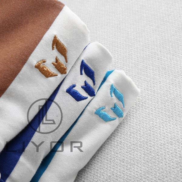 Áo thun nam (HỖ TRỢ ĐỔI SIZE) có cổ cao cấp thêu logo sọc ngang đơn giản - Liyor - ACB3005