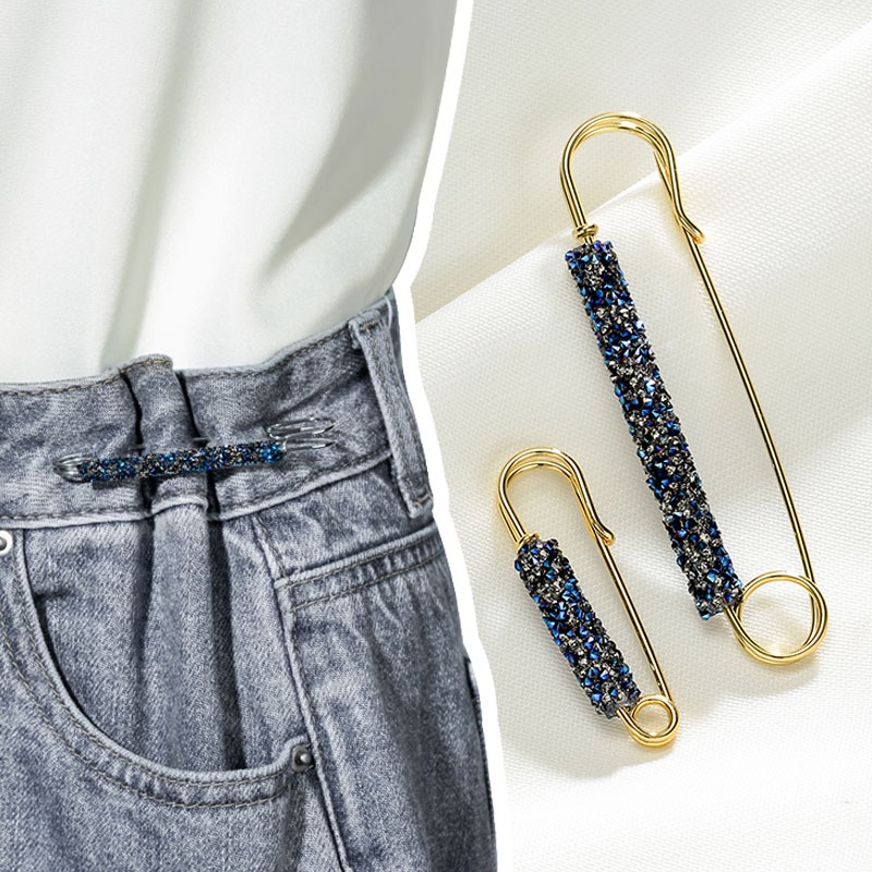 Trâm Cài Áo Đính Đá Bằng Kim Loại Cho Nữ