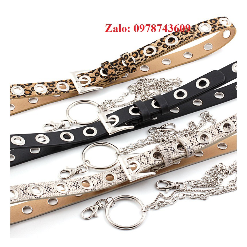 Thắt lưng kèm chain đôi mẫu MỚI NHẤT xích