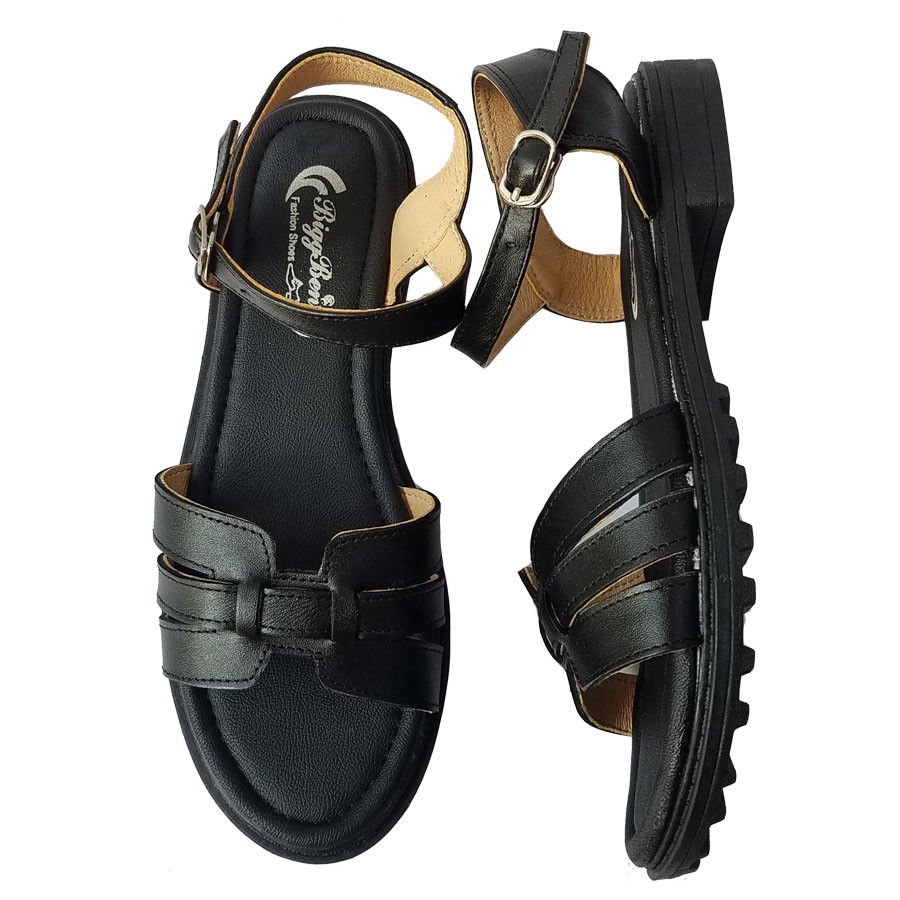 Giày Sandal Nữ Da Bò BIGBEN GCG64