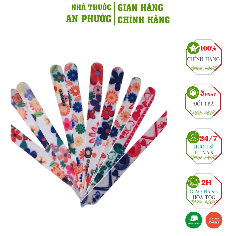 Dũa móng tay ⚡ GIÁ TỐT NHẤT ⚡ Dũa móng tay họa tiết 2 mặt, chất lượng cao cấp, tuổi thọ cao