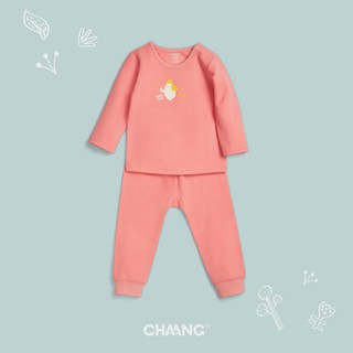 Bộ quần áo dài tay bé trai bé gái thu đông Chaang – Cài vai tiện lợi, giữ ấm, chất mềm mịn