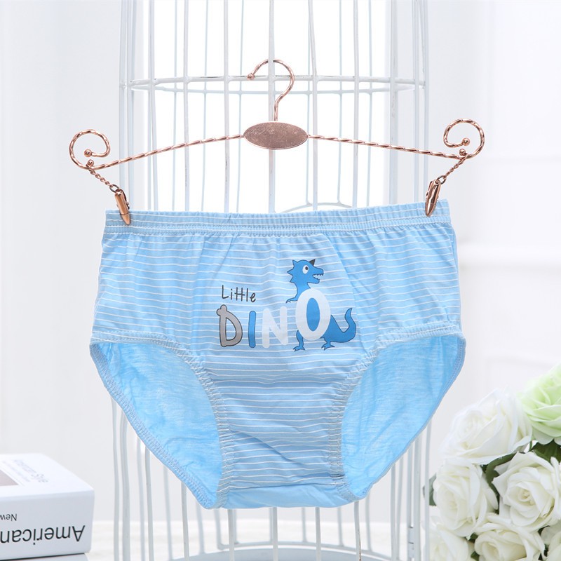 Hộp 5 quần lót bé trai Hàn Quốc 100% cotton mẫu Khủng Long Faddy Kids