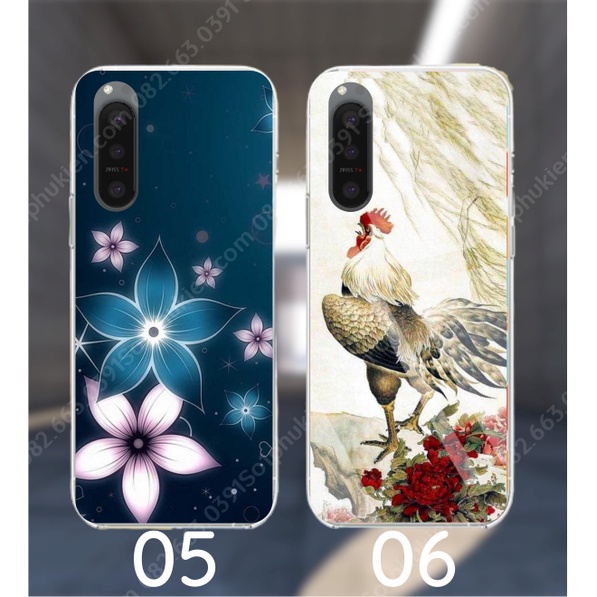 Ốp lưng Sony Xperia 1 ii (1ii) / Xperia 5 / 5 II (5II) dẻo in hình thư pháp sắc nét,  nhiều mẫu mới