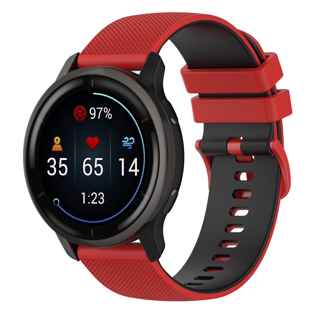 Dây Đeo Silicone 22mm 20mm Cho Garmin Forerunner 255 245 645 Music 745 158 55 / Venu 2 Plus / Vivoactive 4 3