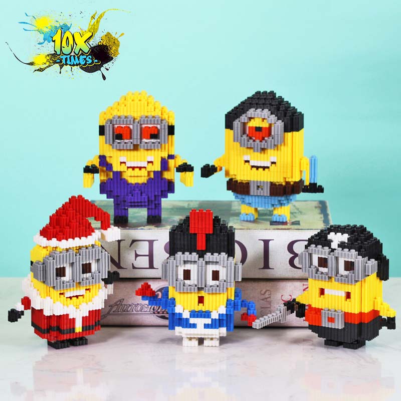 mô hình lắp ráp 3d Minions dễ thương (cute) kẻ cắp mặt trăng qùa tặng sinh nhật trẻ em bạn trai bạn gái 10xtimes