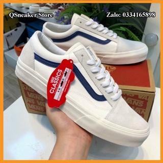 Giày thể thao sneaker vans ttyle 36 kẻ xanh navy
