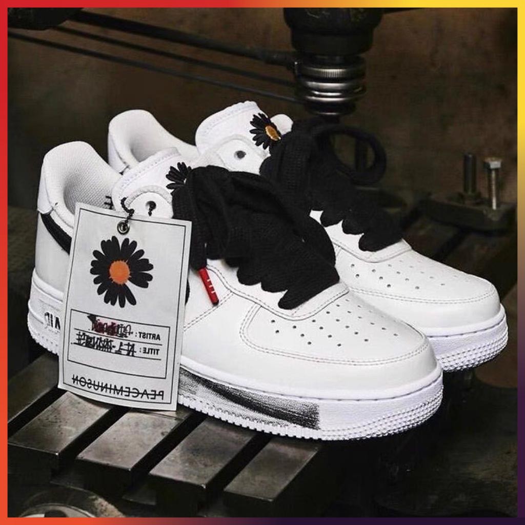 Giày Sneaker Nam Nữ - Giày Air Force 1 AF1 Trắng Sơn Đế Tróc Sơn Cổ Thấp Trẻ Trung Năng Động