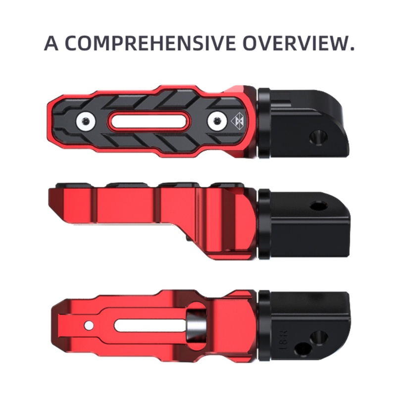 Bộ 2 Bàn Đạp Để Chân Phía Sau Bằng Hợp Kim Nhôm Chống Trượt Cho Xe Mô Tô 321R