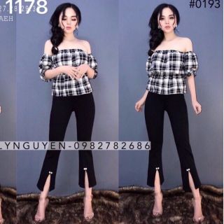 Quần jean ống bát xòe ống nữ