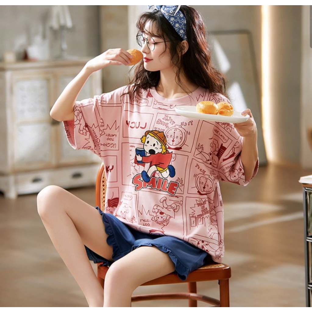 SÉT BỘ THUN MẶC NHÀ NGƯỜI LỚN CÔ GÁI