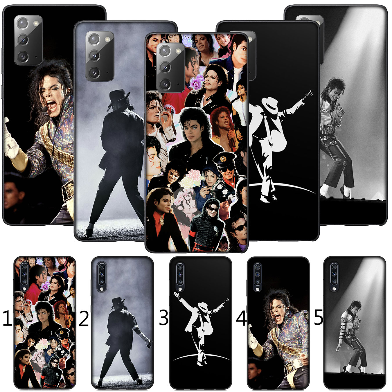 iPhone 12 Mini 11 Max Pro SE 2020 XR Phone Case Soft Silicone Casing Michael Jackson