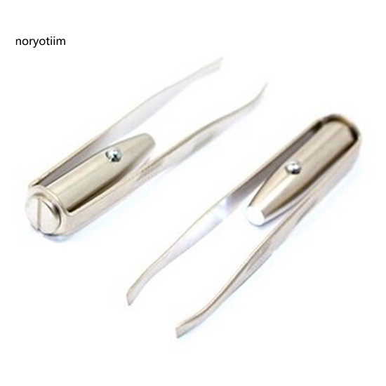 Nhíp nhổ lông mày có đèn LED bằng thép không gỉ
 | BigBuy360 - bigbuy360.vn