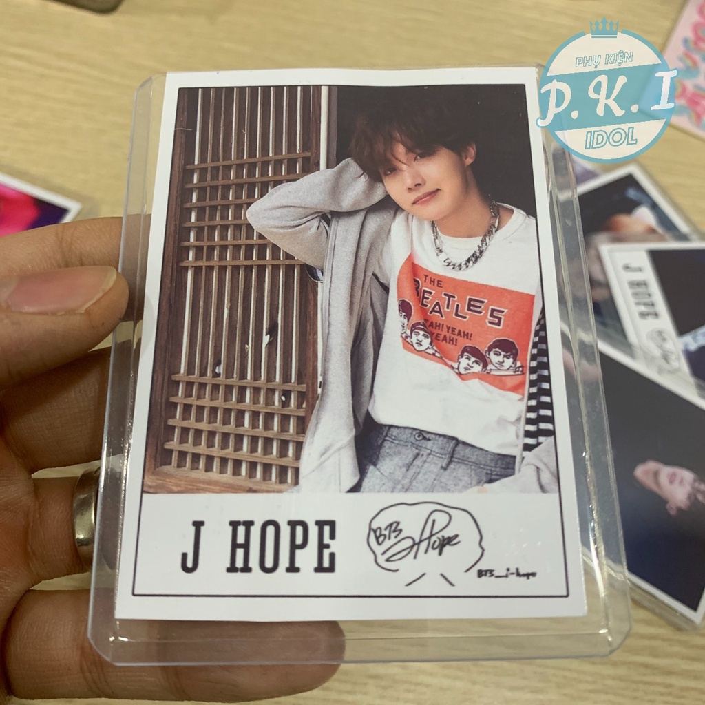 Bộ 9 Lomo Card Tiểu Hi Vọng J-hope - KÈM 9 TOPLOADER BẢO VỆ