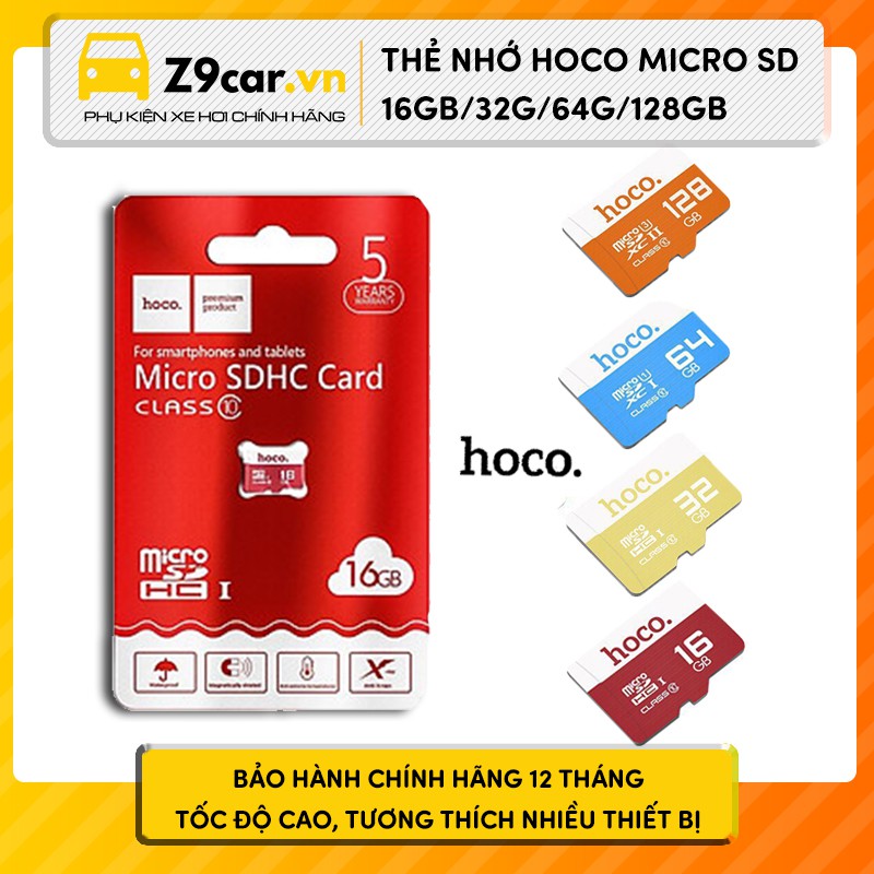 Thẻ nhớ Hoco Micro SD Class 10 16GB/32GB/64GB/128GB chính hãng - bảo hành 12 tháng