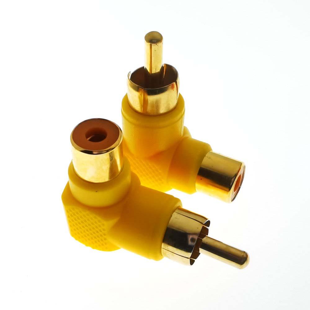 Bộ Chuyển Đổi Phích Cắm RCA Góc Phải 90 Độ