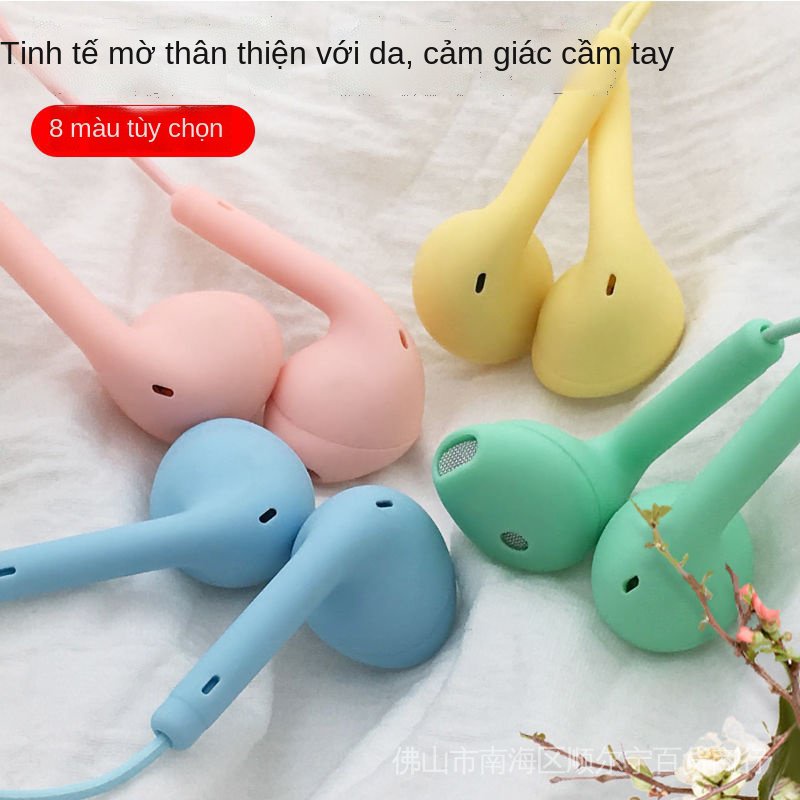 Tai Nghe Nhét Tai Jack 3.5 Âm Thanh Siêu Trầm Có Nút Điều Khiển Tiện Dụng