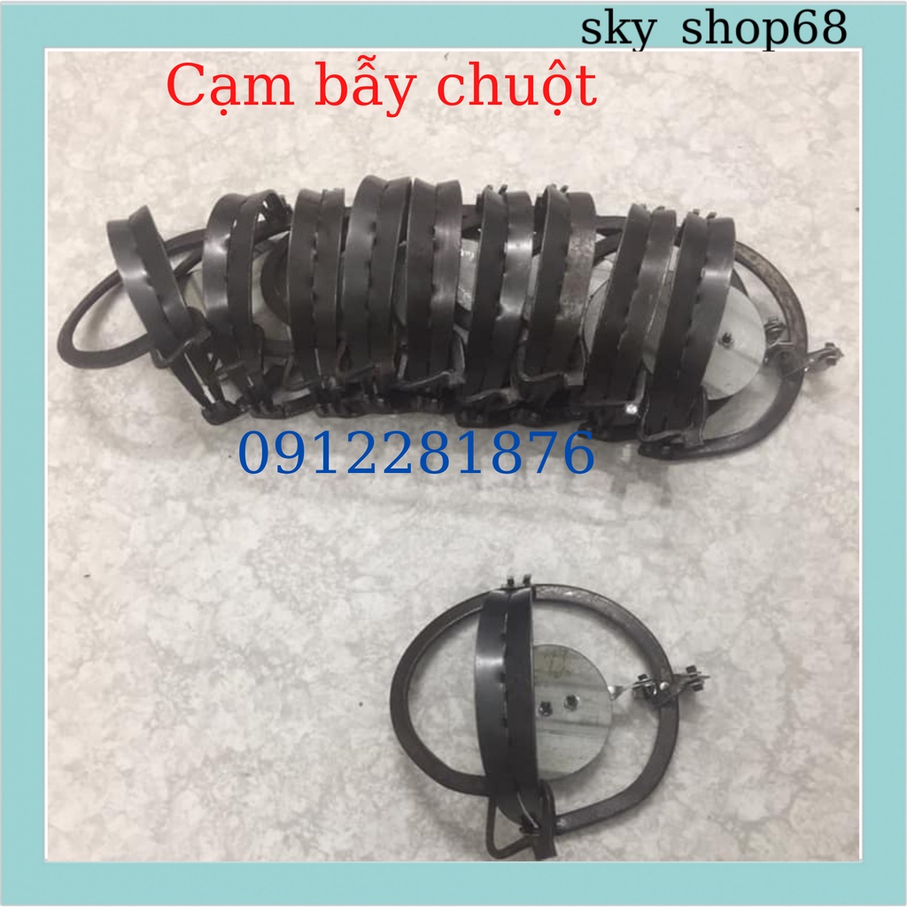 Bẫy chuột thông minh tự động bằng sắt đường kính 9cm, dụng cụ bẫy chuột bán nguyệt bập bênh dính chuột 100%