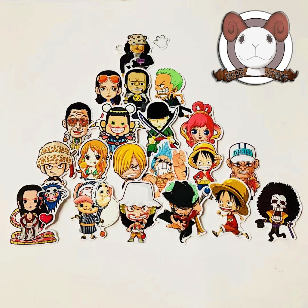 BỘ 61 MIẾNG DÁN STICKER ONE PIECE - VUA HẢI TẶC