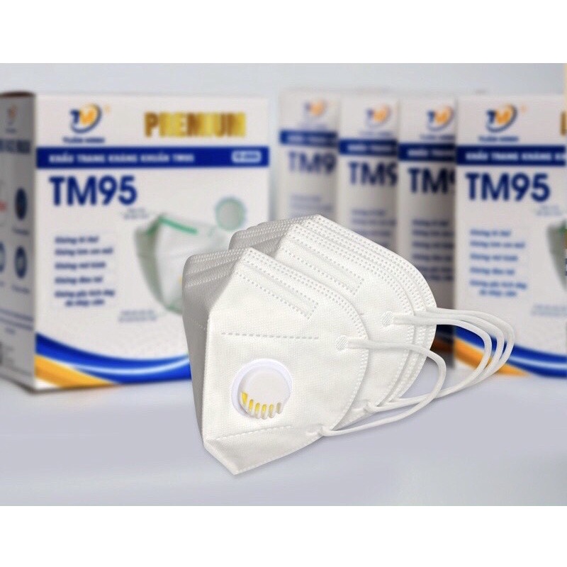 Khẩu trang Tuấn Huy - Tuấn Minh N95/Th95 - Kiểu có van và không van - Kháng bụi min và kháng khuẩn