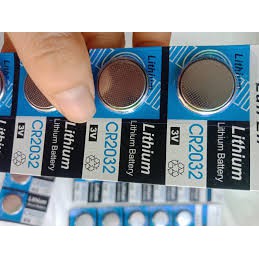Vỉ 5 pin cr 2032 lithium - pin đồng hồ, pin máy test tiểu đường, pin đồ chơi.....