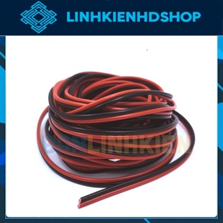 Dây Điện Đôi 2x0.5MM Đỏ đen/ cuộn Nhỏ 5 Mét A1