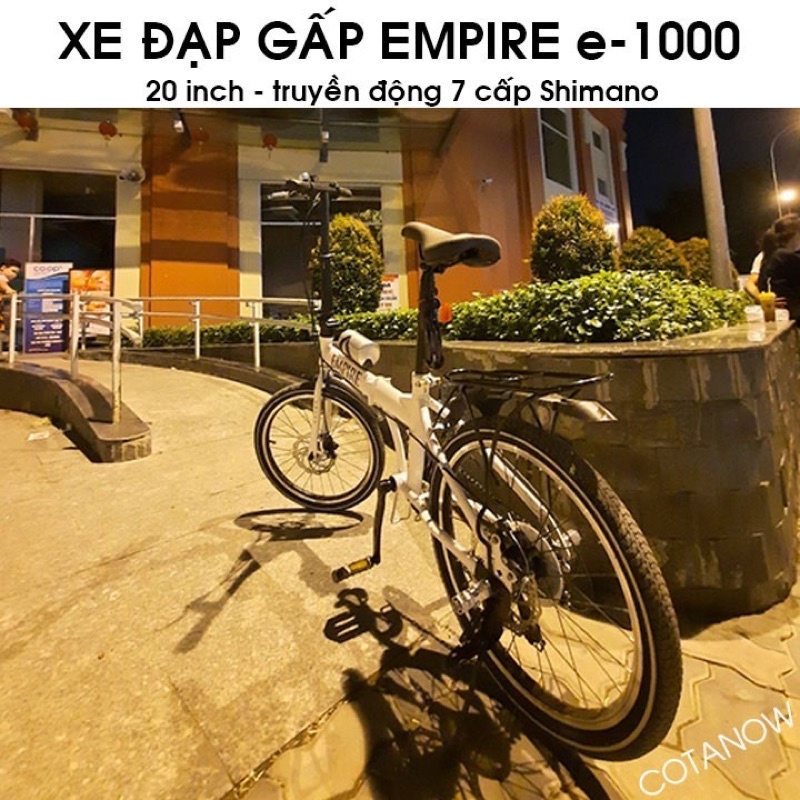 Xe đạp gấp EMPIRE E-1000 chính hãng hiện đại tiện lợi và cá tính
