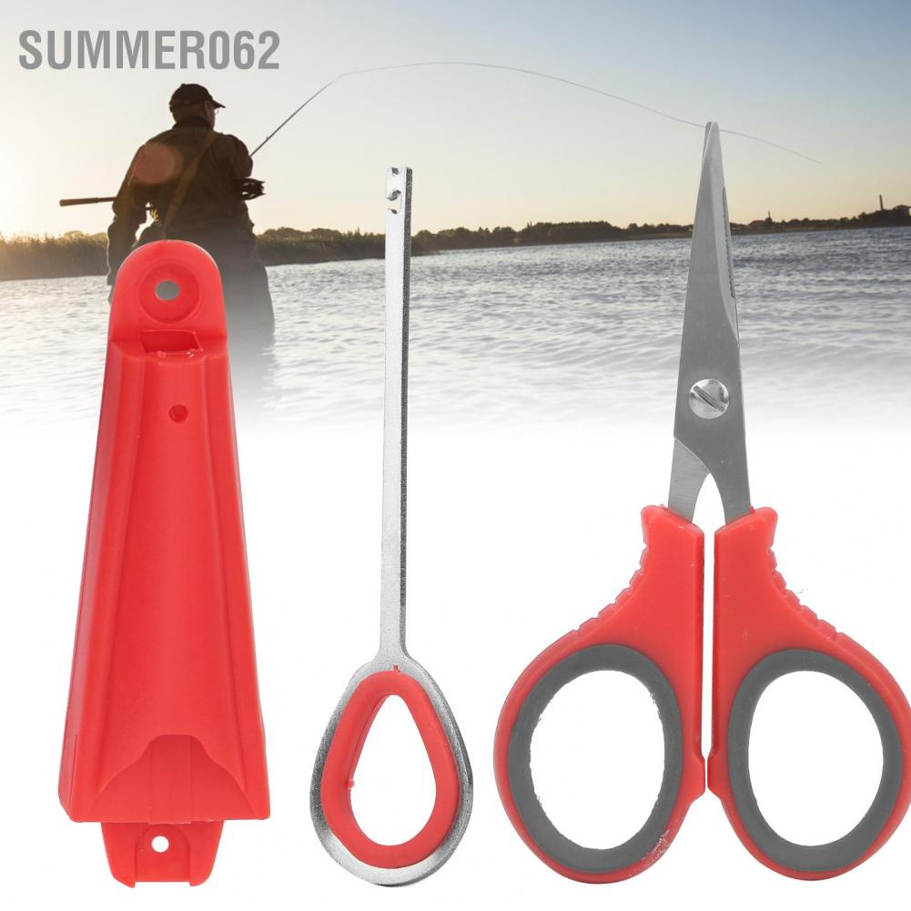 Summer062 3 Set Multifunction Scissors Line Lure Cutter Fishing Hook Remover Separator Tackle