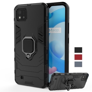 Ốp Điện Thoại Tpu Kiểu Giáp Kèm Giá Đỡ Nhẫn Từ Tính Chống Sốc Cho Oppo Realme C11 2021 Realme C11 2021