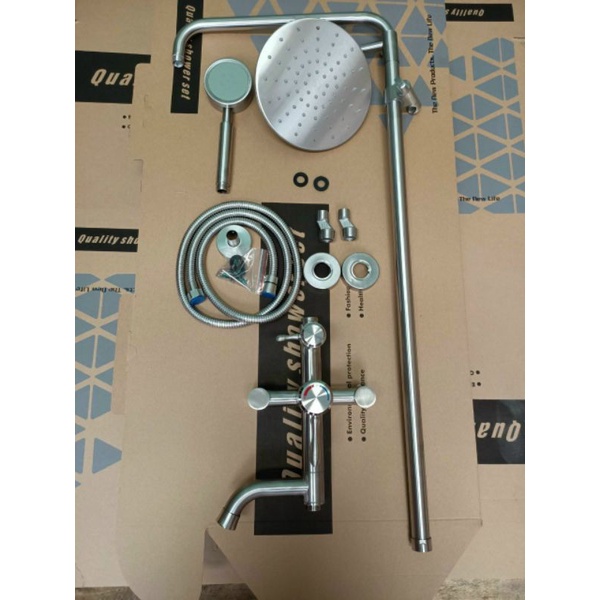 Sen cây tắm đứng nóng lạnh tăng áp - Mẫu mới thân đúc dày